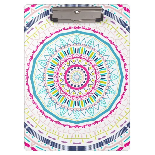 kleurrijk mandala klembord (Voorkant)