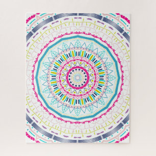 kleurrijk mandala legpuzzel