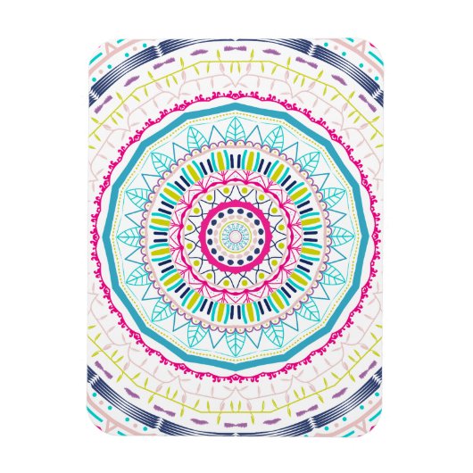 kleurrijk mandala magneet (Verticaal)