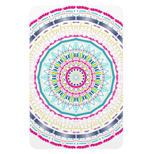 kleurrijk mandala magneet (Verticaal)