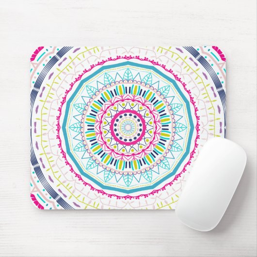 kleurrijk mandala muismat (Met muis)