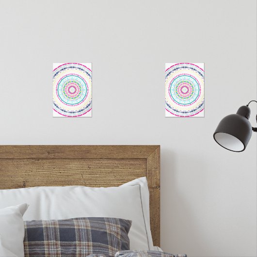 kleurrijk mandala muurkunst sets (Slaapkamer)