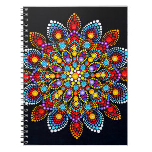 kleurrijk mandala notitieboek
