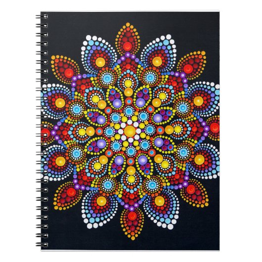 kleurrijk mandala notitieboek (Voorkant)