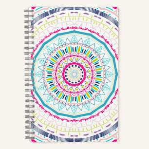 kleurrijk mandala notitieboek