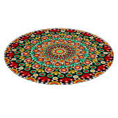 Kleurrijk Mandala Patroon Boho Stip Snijplank (Hoek)