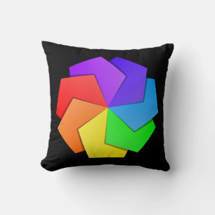 Kleurrijk Mandala Patroon Papier Vellen Kussen