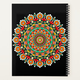 Kleurrijk Mandala Patroon Planners Boho Stip 