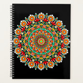 Kleurrijk Mandala Patroon Planners Boho Stip (Voorkant)