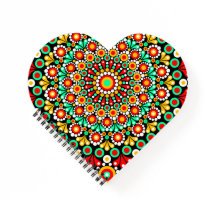 Kleurrijk Mandala Patroon Spiraal Notebook Boho St