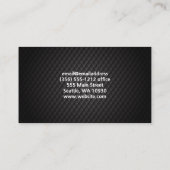 Kleurrijk Mandala Patroon | zwarte tegels Visitekaartje (Achterkant)