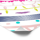 kleurrijk mandala perfect poster (Hoek)