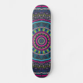 kleurrijk mandala persoonlijk skateboard (Voorkant)