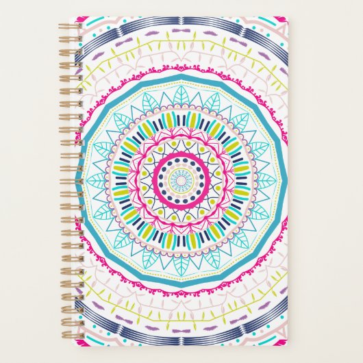 kleurrijk mandala planner (Voorkant)