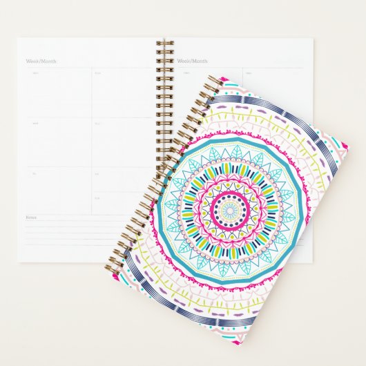 kleurrijk mandala planner (Display)