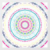 kleurrijk mandala raamsticker (Vel)