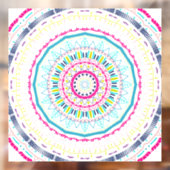 kleurrijk mandala raamsticker (Vel 2)