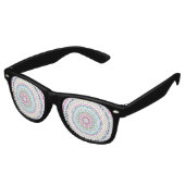 kleurrijk mandala retro zonnebril (Gekanteld)