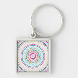 kleurrijk mandala sleutelhanger