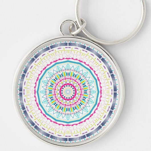 kleurrijk mandala sleutelhanger (Voorkant)