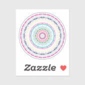 kleurrijk mandala sticker (Vel)