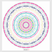 kleurrijk mandala sticker (Vel)