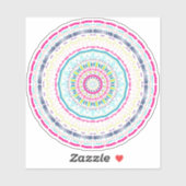 kleurrijk mandala sticker (Vel)