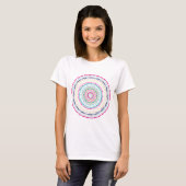 kleurrijk mandala t-shirt (Voorkant volledig)