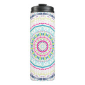 kleurrijk mandala thermosbeker (Voorkant)