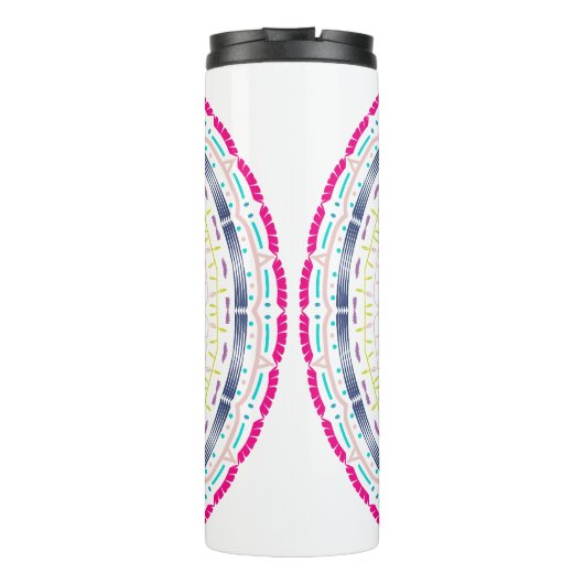 kleurrijk mandala thermosbeker (Achterkant)