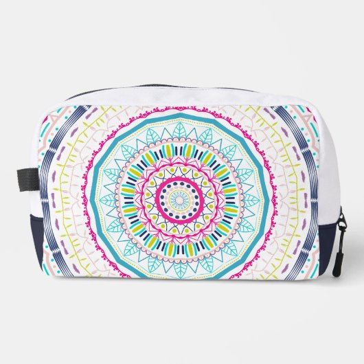 kleurrijk mandala toilettasje (Voorkant)