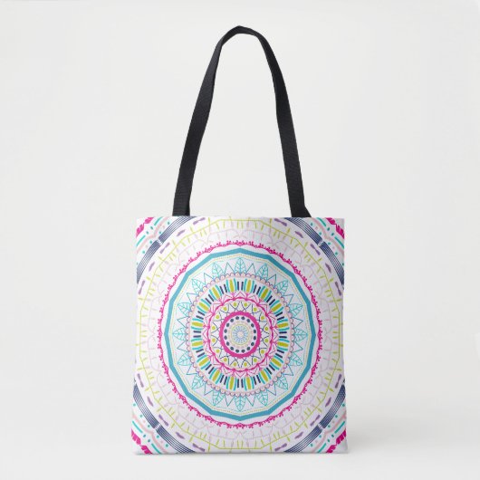 kleurrijk mandala tote bag (Voorkant)
