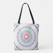 kleurrijk mandala tote bag (Achterkant)