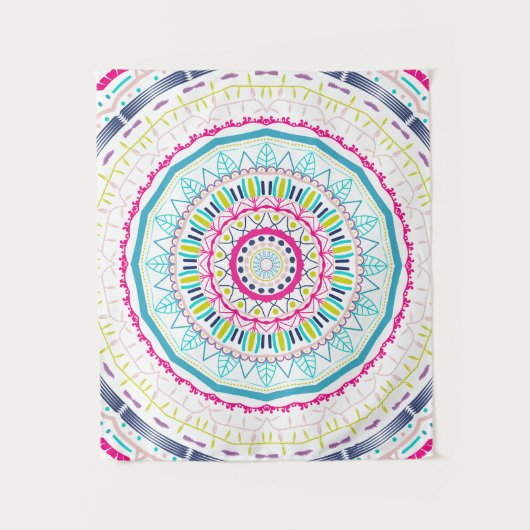 kleurrijk mandala wandkleed (Voorkant)