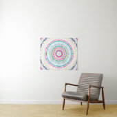 kleurrijk mandala wandkleed (In Situ (horizontaal))