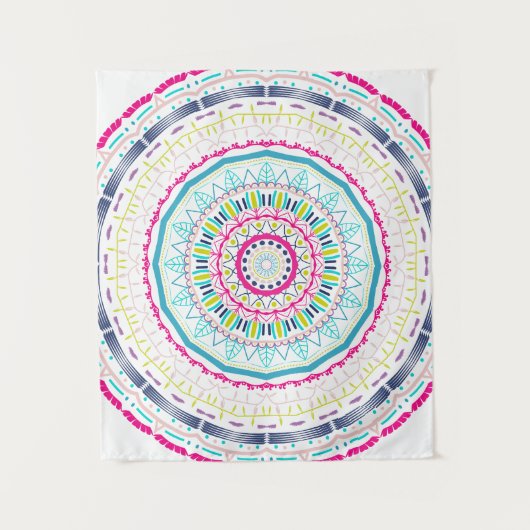 kleurrijk mandala wandkleed (Voorkant)