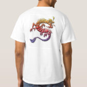 kleurrijk mannen shirt draak (Achterkant)