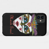 Kleurrijk Mardi Gras Glitter Veer Masker Case-Mate iPhone Case (Achterkant (horizontaal))