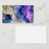 Kleurrijk marmer aanbevelingskaartje (Voorkant / Achterkant)
