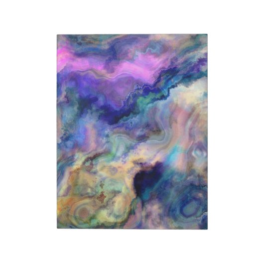 Kleurrijk marmer notitieblok (Linkerzijde)