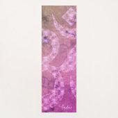 Kleurrijk marmer OM symbool gepersonaliseerd omkee Yogamat (Voorkant)