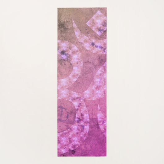 Kleurrijk marmer OM symbool gepersonaliseerd omkee Yogamat (Achterkant)