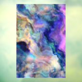 Kleurrijk marmer raamsticker (Vel 3)