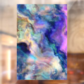 Kleurrijk marmer raamsticker (Vel 2)