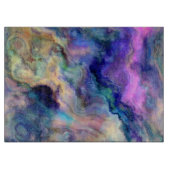 Kleurrijk marmer snijplank (Voorkant)