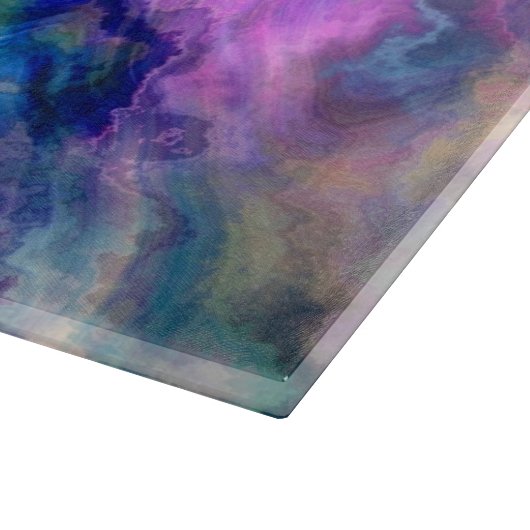 Kleurrijk marmer snijplank (Hoek)