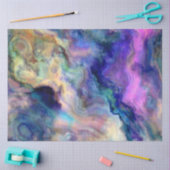 Kleurrijk marmer tissuepapier (Craft)