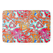 Kleurrijk Marmered Abstract Badmat (Voorkant)