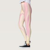 Kleurrijk marmeren golfpatroon | Roze Abstract Leggings (Links)