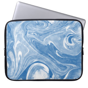Kleurrijk Marmeren Kunstpatroon. Laptop Sleeve